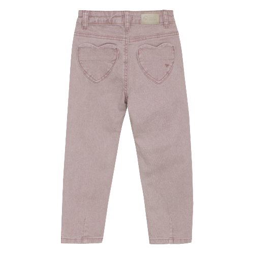Jeans mom fit pale mauve