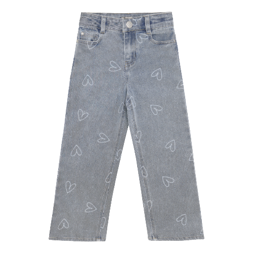 Jeans wide fit heart