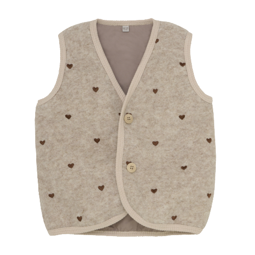 Bodywarmer wol sand melange