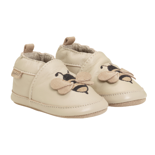 Leren schoentjes white pepper