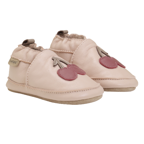 Leren schoentjes rose dust