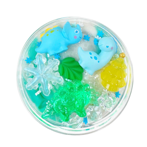 Surprise pot dino in the snow