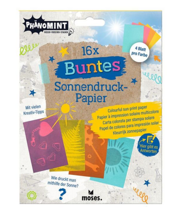 Zonnepapier A5 gekleurd