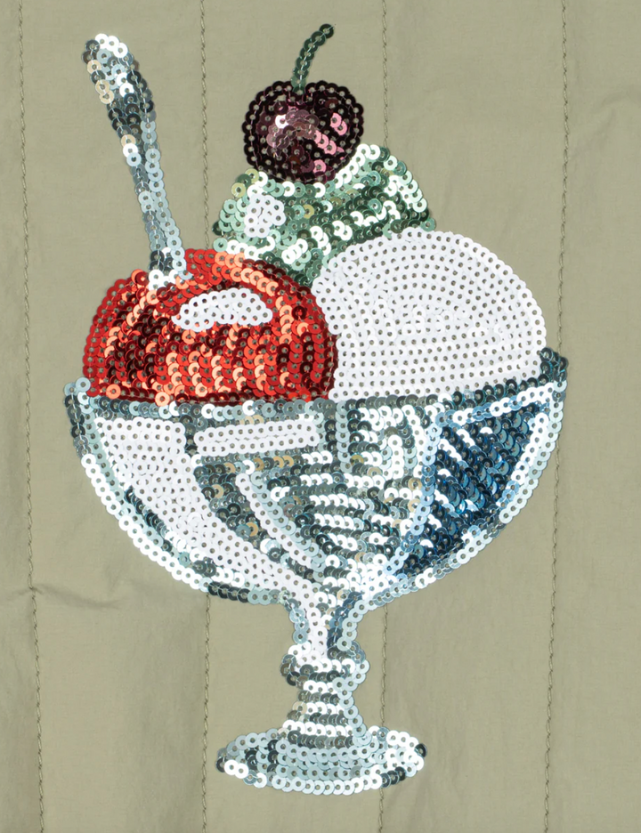 Juno bomber jasje ice cream sequin