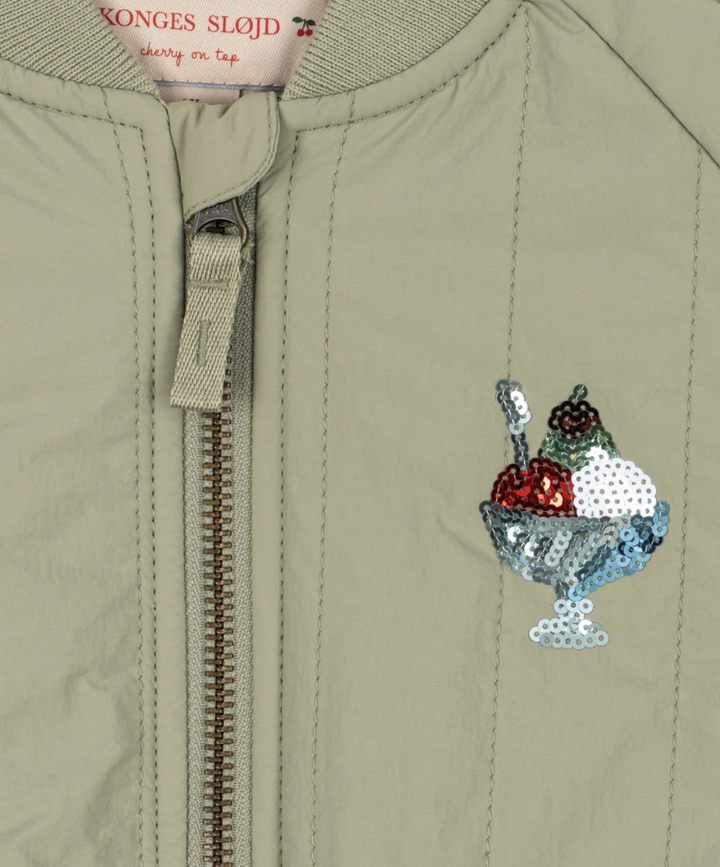 Juno bomber jasje ice cream sequin