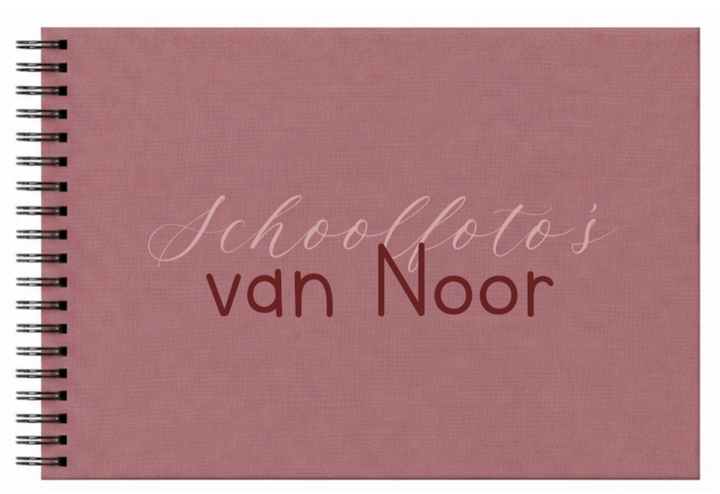 Schoolfotoboek linnen Dusty Cedar