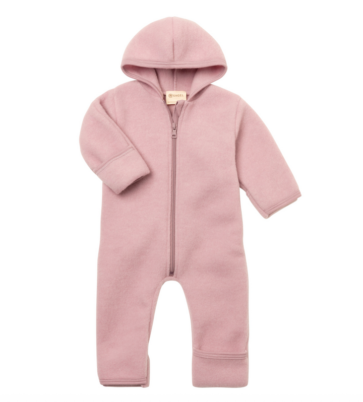 Overall 100% zuivere wol met rits rosenholz rosewood melange