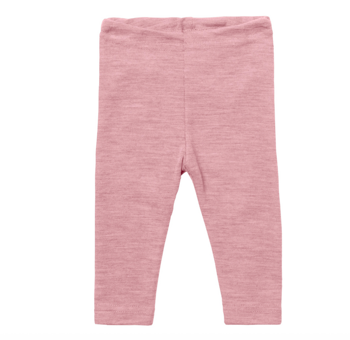Wollen legging rosewood mélange