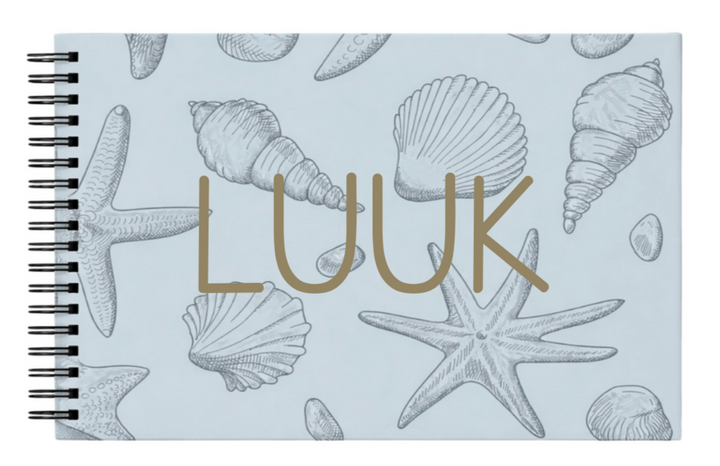 Schoolfotoboek linnen sea
