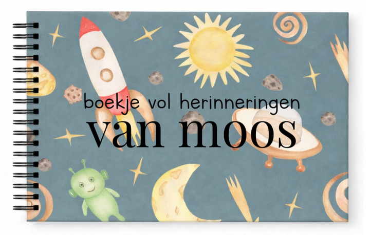 Schoolfotoboek linnen rocket