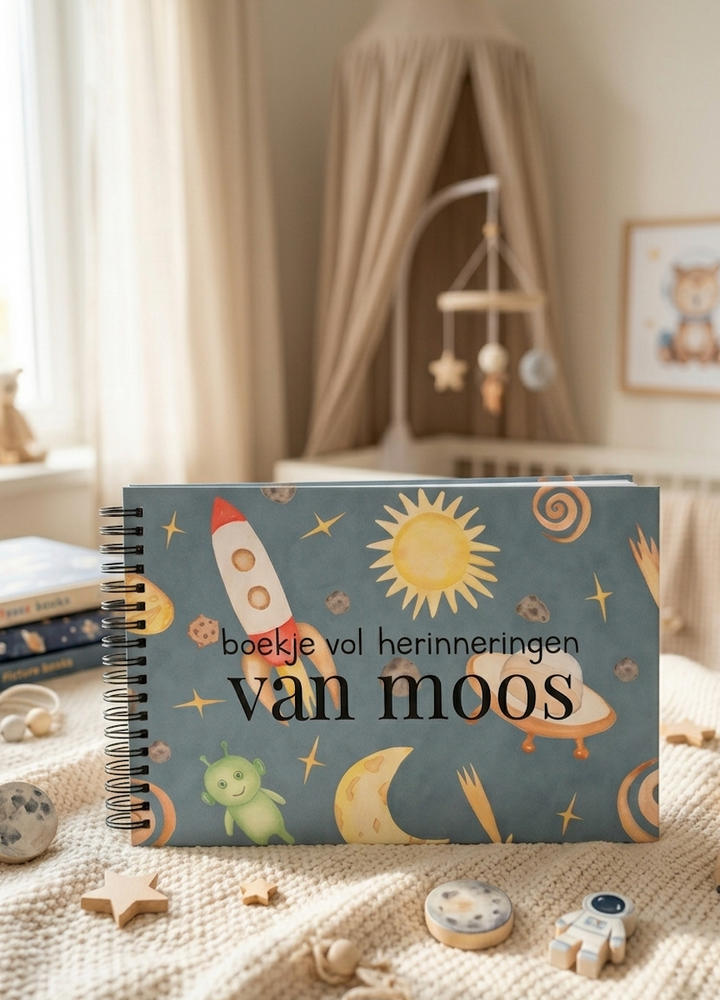 Schoolfotoboek linnen rocket