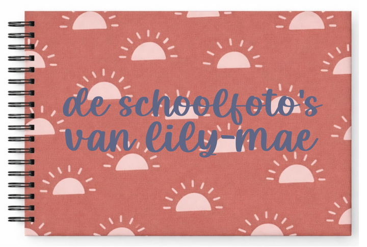 Schoolfotoboek linnen sun
