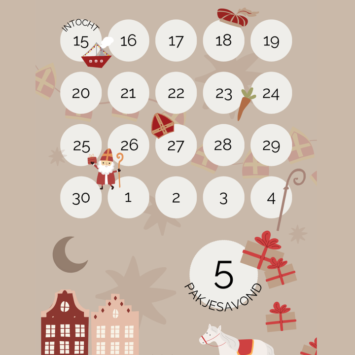 Sinterklaas aftelkalender Kidooz