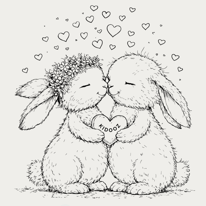 Kleurplaat valentijn