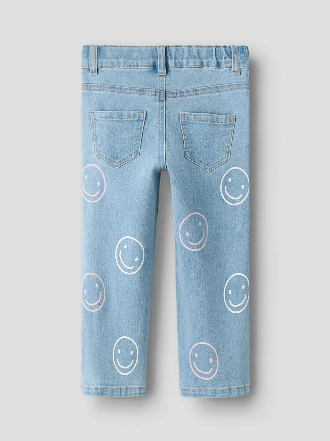 Jeans light blue denim smiley