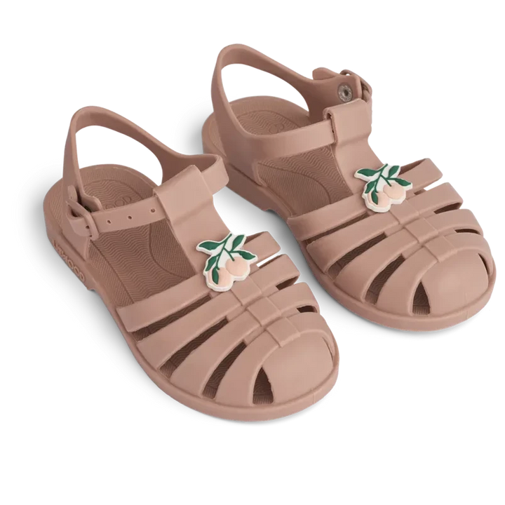 Bre sandalen peach dark rose