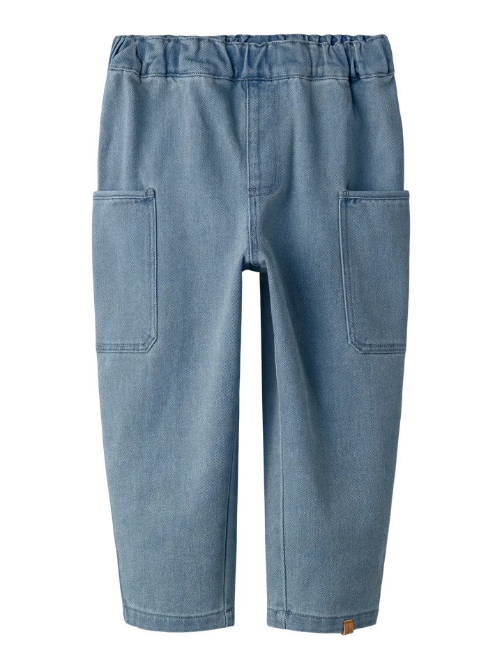 Broek baggy medium blue denim