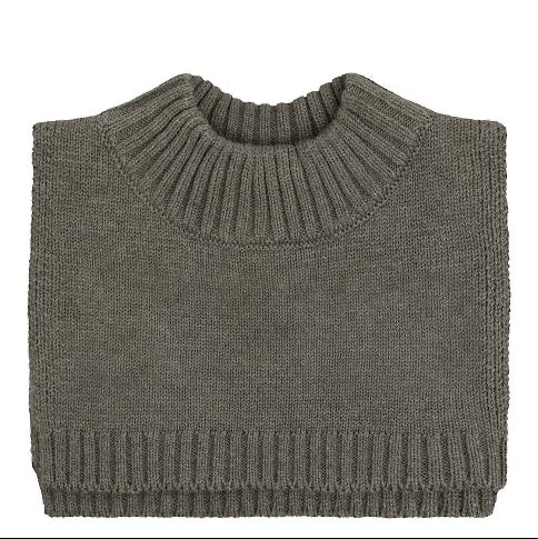 Nekwarmer sjaal knitted wol stormy weather melange