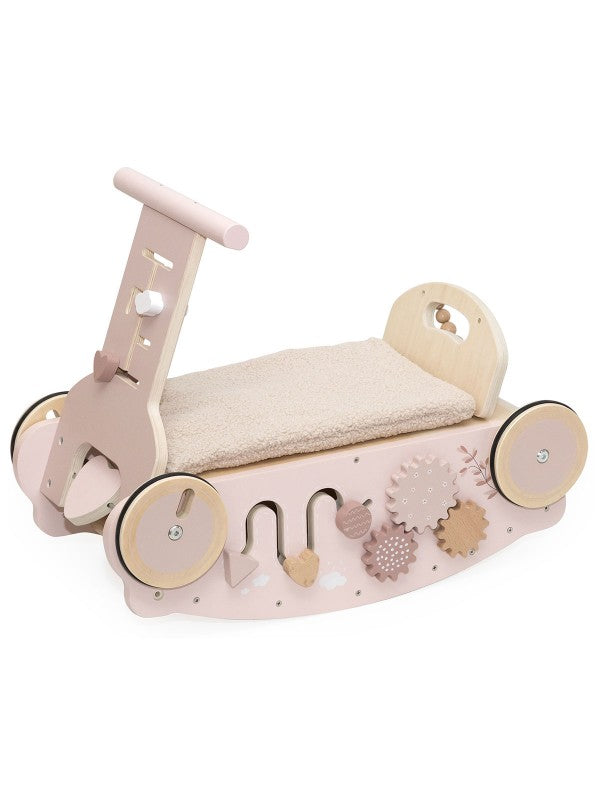 3-in-1 rocker, walker & car - pink