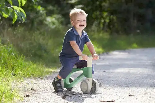 Eco loopfiets pastelgroen-beige