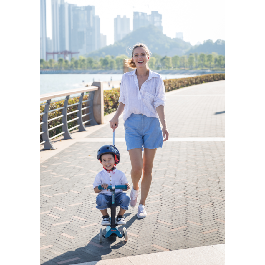 Mini micro deluxe push 3in1 ijsblauw