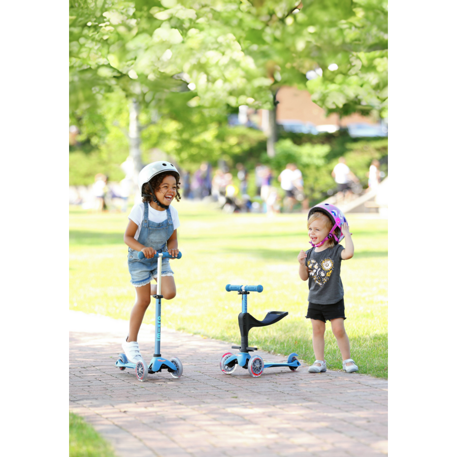 Mini micro deluxe push 3in1 ijsblauw