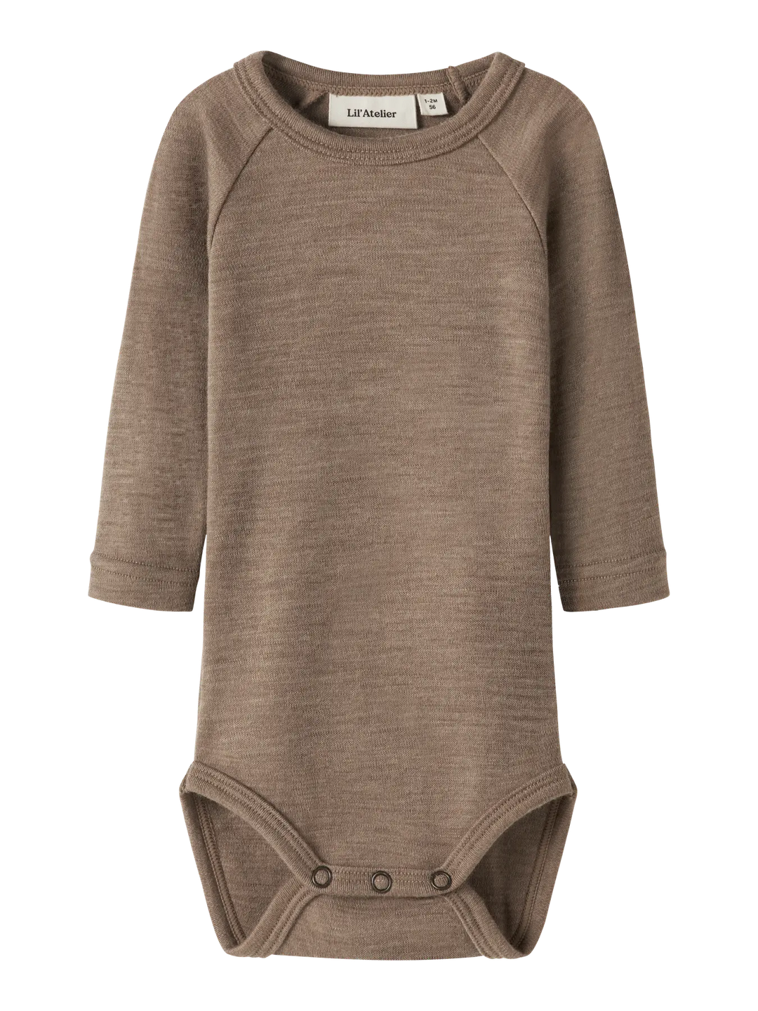 NBNNESTER WOOL LS SLIM BODY LIL sepia tint