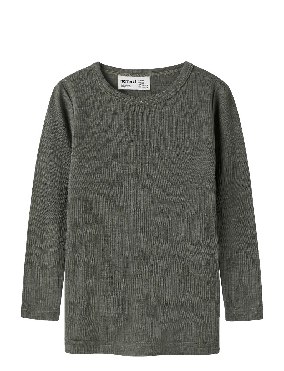NMNWAX WOOL RIB LS TOP NOOS Mulled Basil