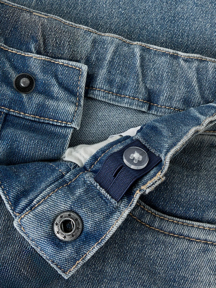 Jeans medium blue denim smiley