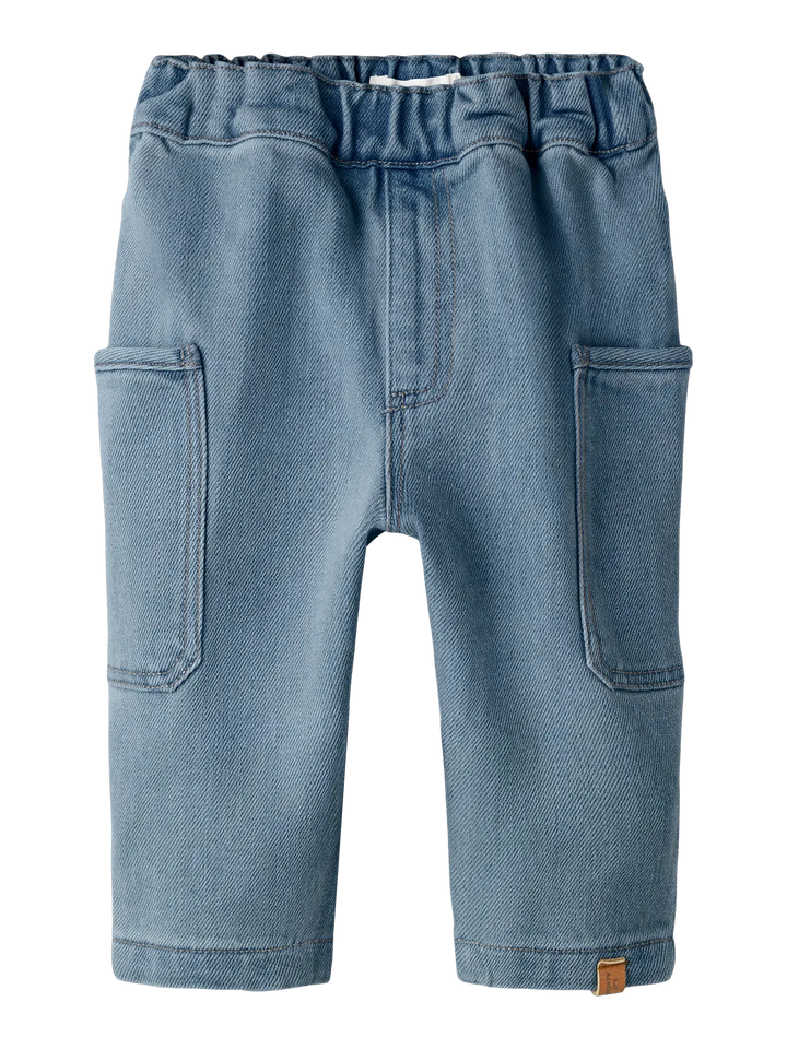 Broek baggy medium blue denim
