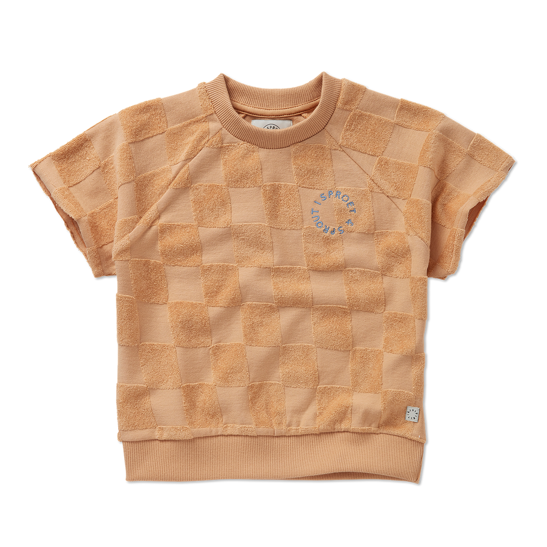 Raglan sweatshirt terry blocks  Nectarine primary
