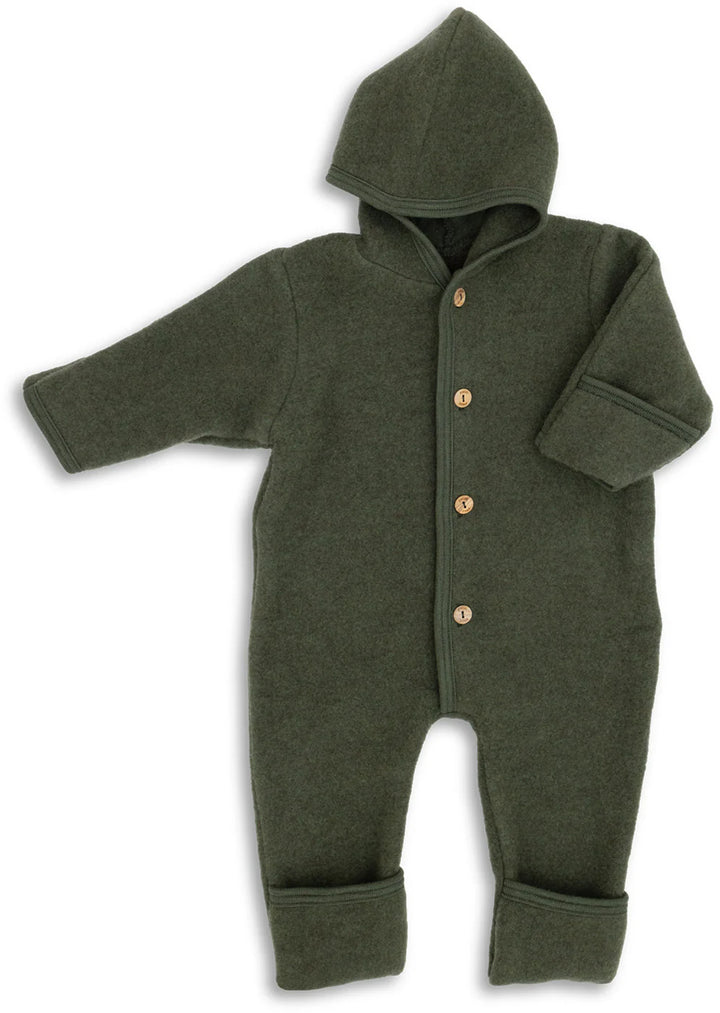 Overall 100% wol-fleece — schilf reed melange