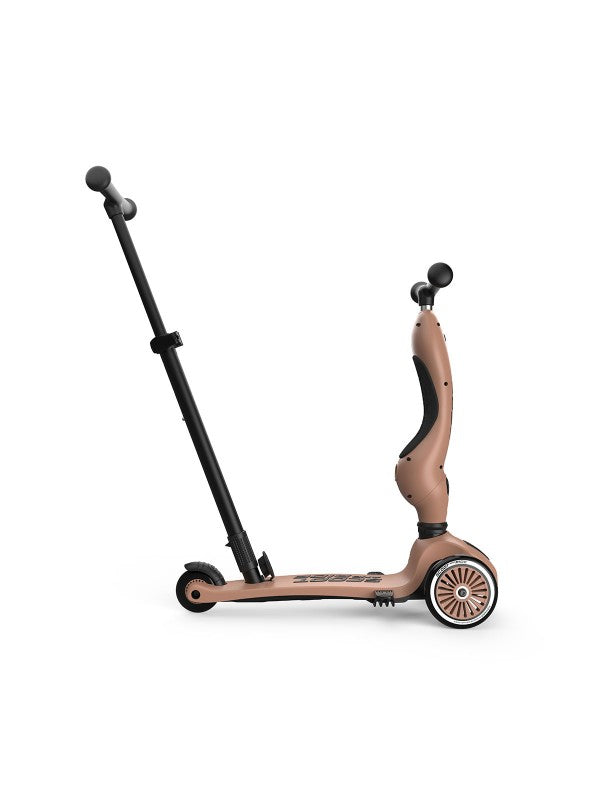 Loopfiets step highwaykick 1 mocha PUSH & GO