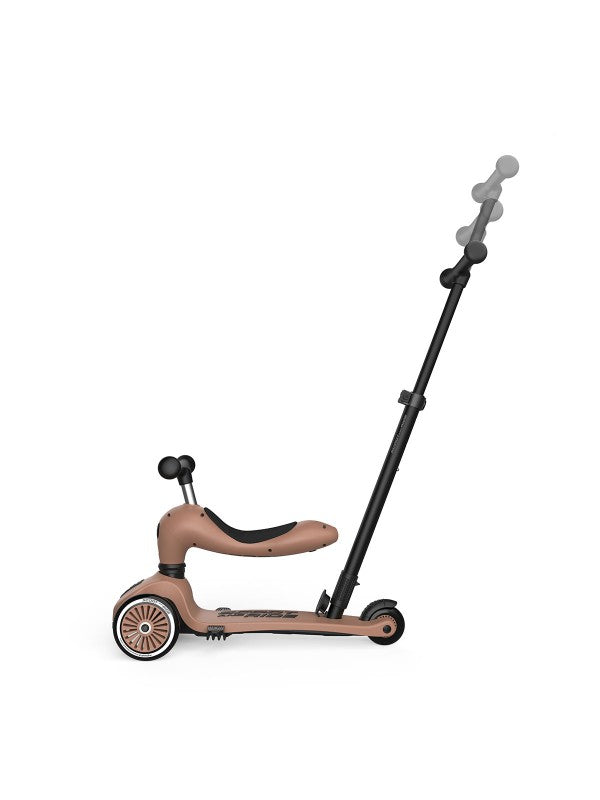 Loopfiets step highwaykick 1 mocha PUSH & GO