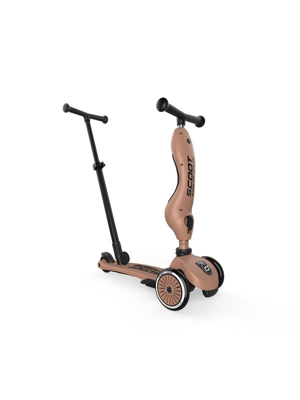 Loopfiets step highwaykick 1 mocha PUSH & GO