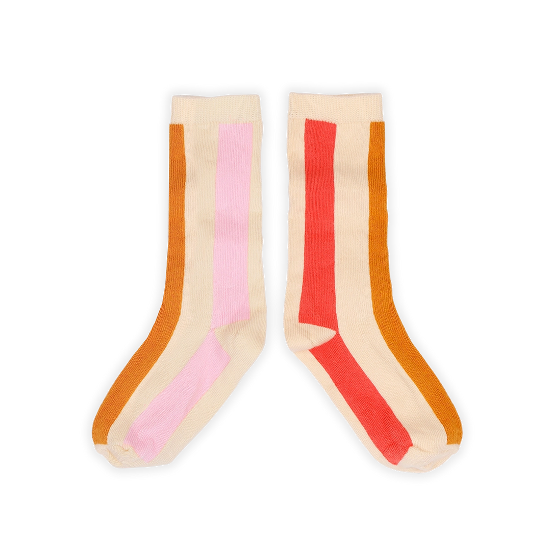 Socks stripes nectarine  Nectarine primary