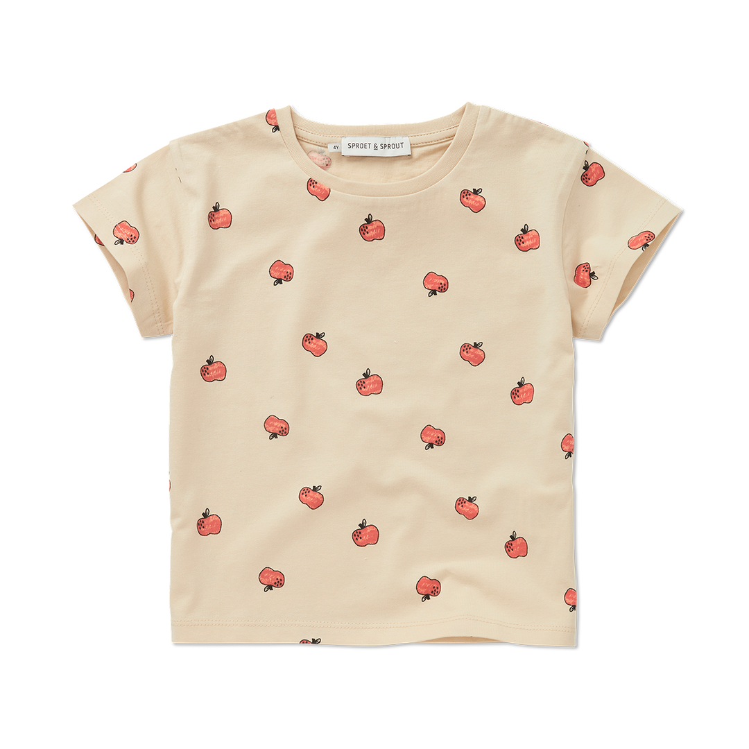 T-shirt apple print  Sesame primary