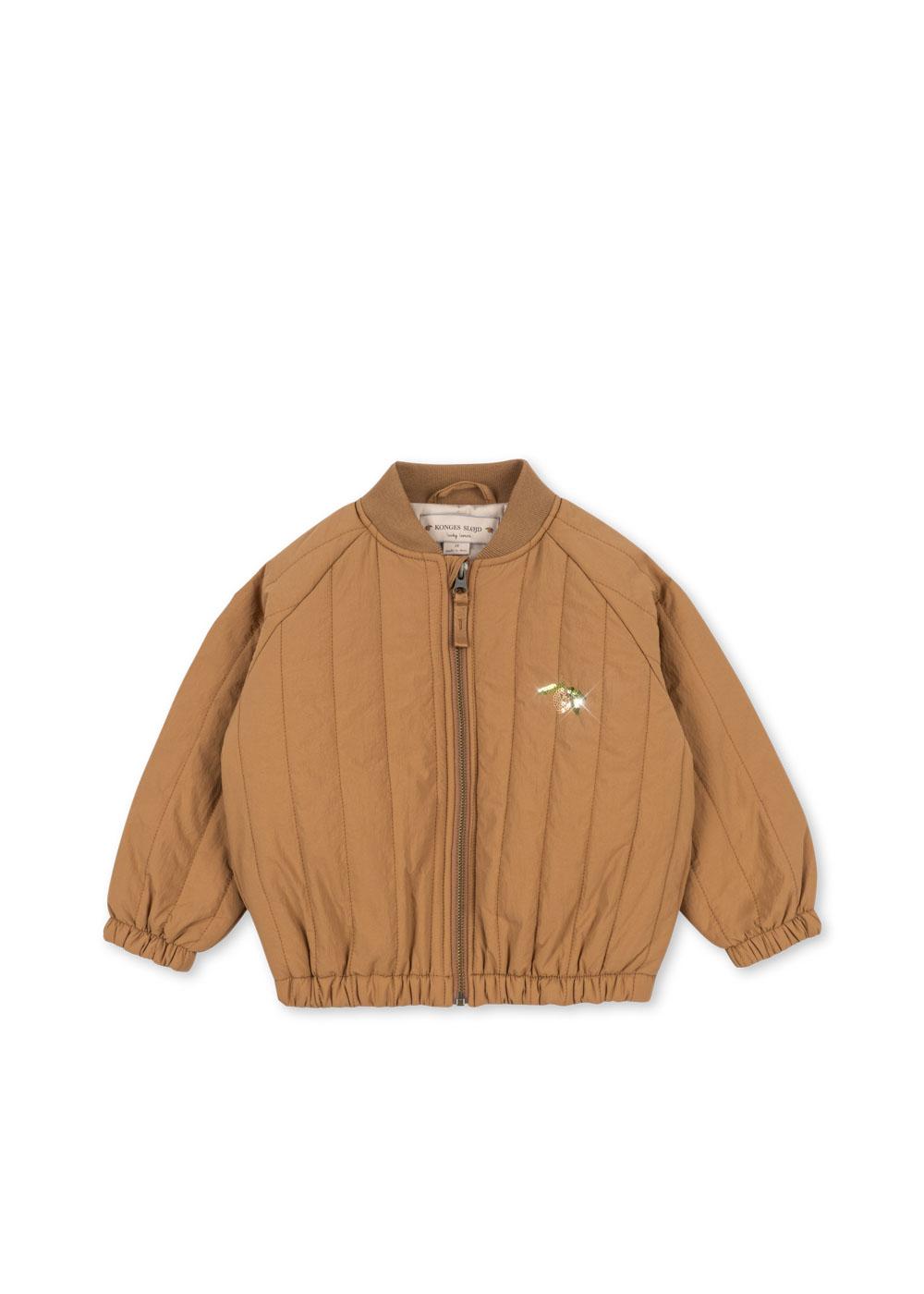 Juno sequin glitter jasje tobacco brown