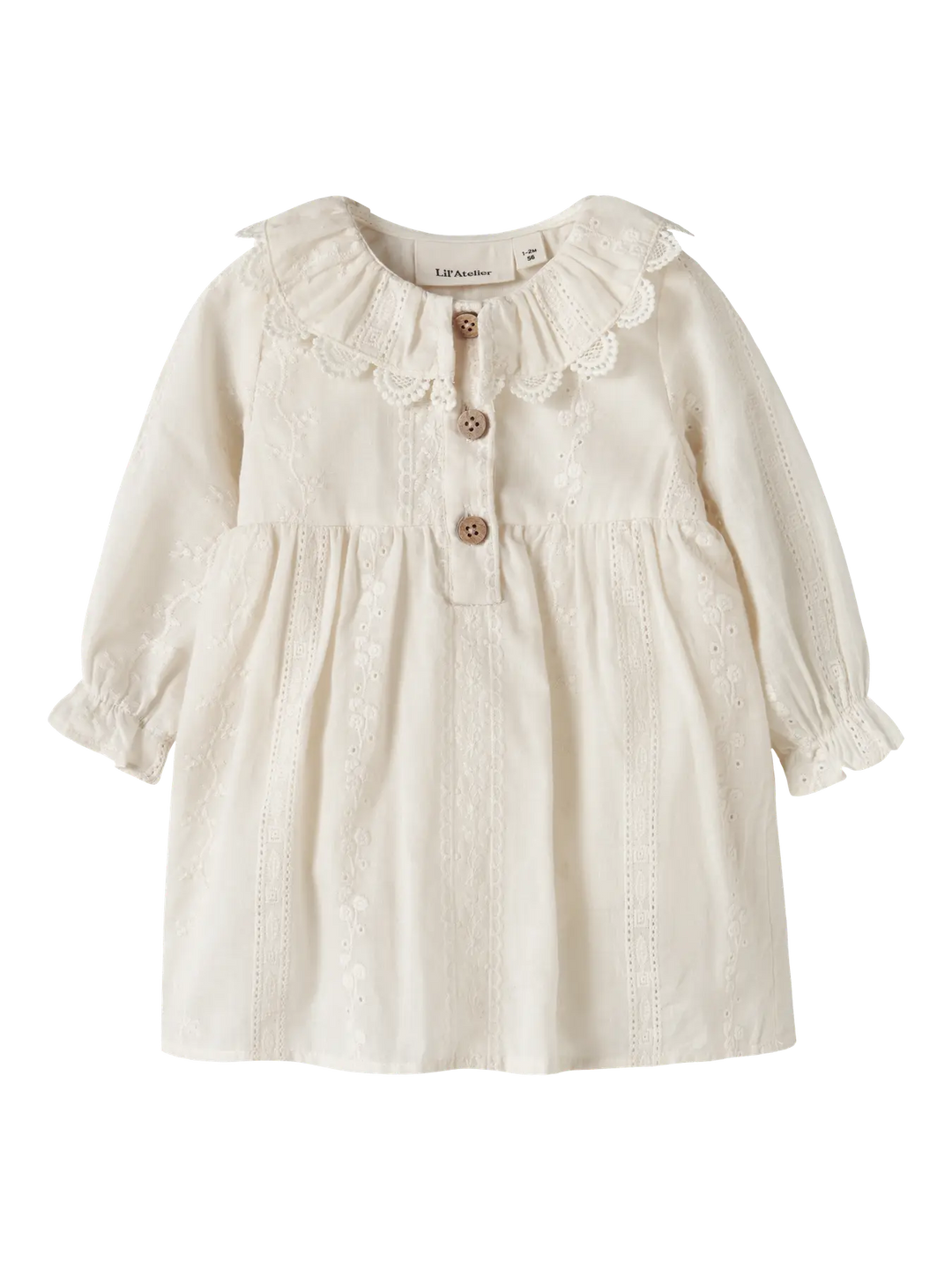 NBFLOBA LS LOOSE BODY DRESS LIL turtledove